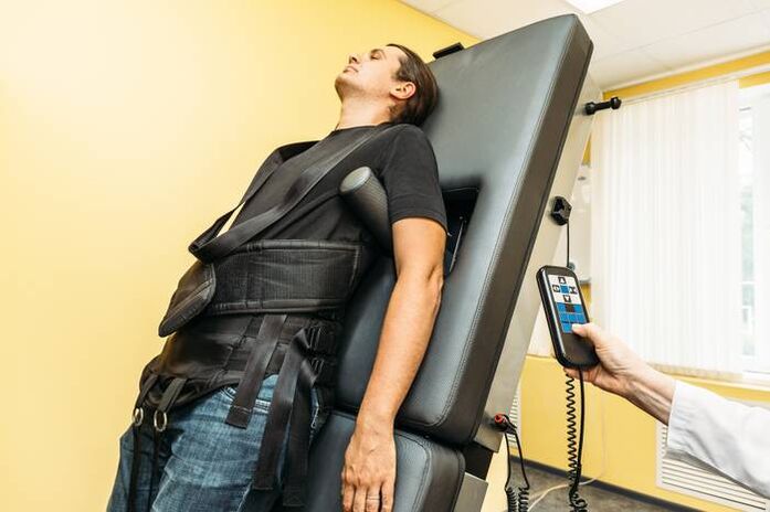 Trazione posteriore nell'osteocondrosi